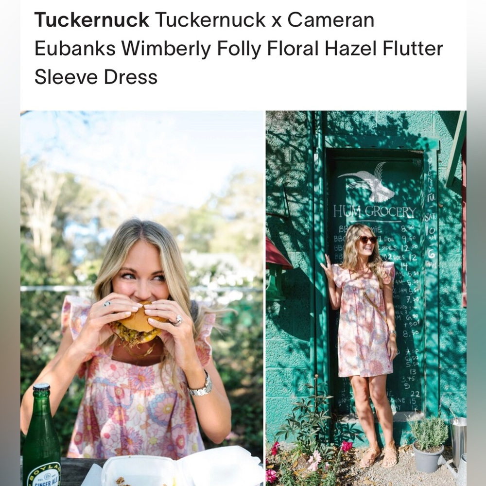 Tuckernuck x Cameran Eubanks Wimberly Folly Floral Hazel Flutter Sleeve Dress